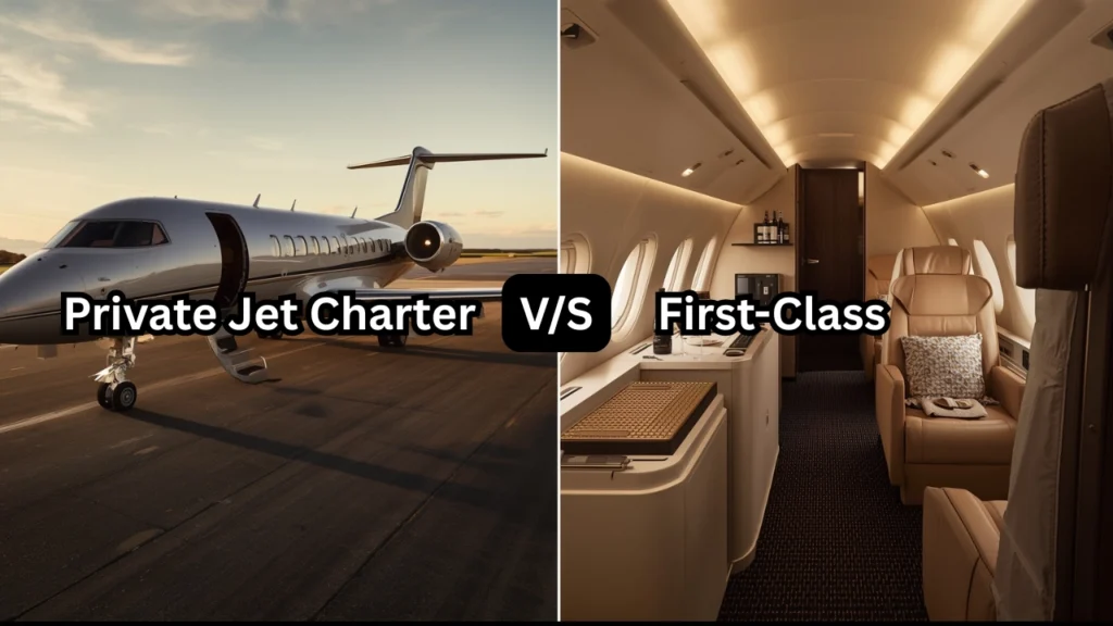 Private Jet Charter vs. First-Class