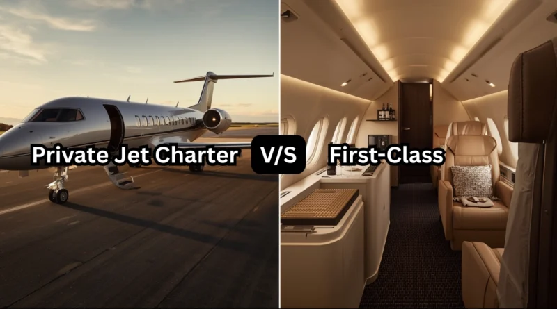 Private Jet Charter vs. First-Class